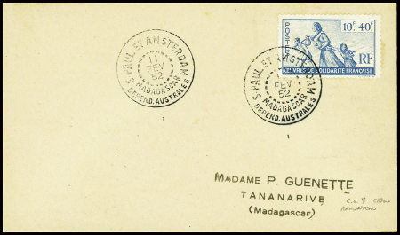 France Libre n°7 obl CAD "S. Paul et Amsterdam Mad