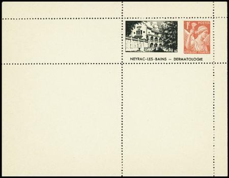 Env 1F Iris rouge transformée en carte-lettre avec