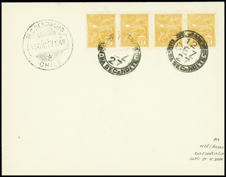 12.12.1927 Rio de Janeiro - Santiago par Costes et