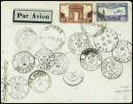 N°258 + 261 obl CAD horoplan "Istres Bouches du Rh