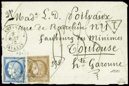 Colonies générales n°18 + 23, leg touchés, obl CAD