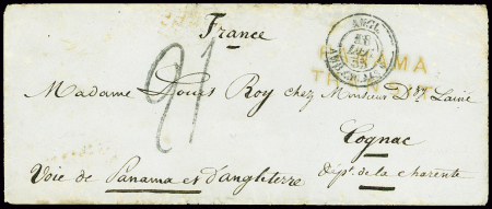 Lettre avec correspondance datée de Papeete 16 aou