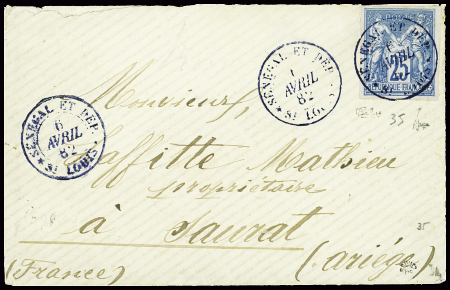 Colonies générales n°35 obl CAD "Sénégal et dép St