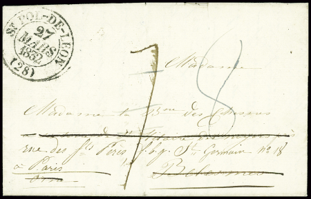 2 lettres : "Deb de belleme" (manuscrit - An2 - in