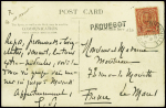 GB n°130 obl CAD "Granville Manche" (1912) + griff
