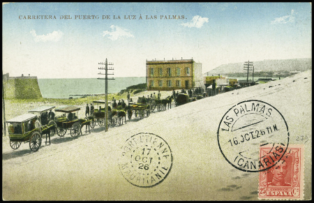 Espagne n°279 obl CAD "Las Palmas (Canarias)" (16 