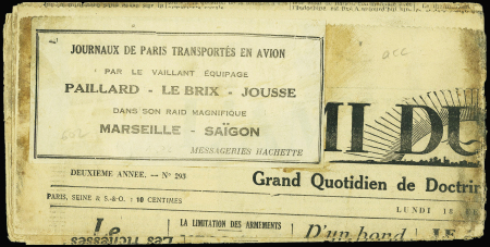 19/26.2.1929 Istres-Saïgon accidenté. Journal L'Am