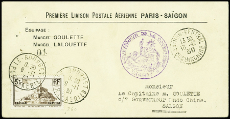 8/13.11.1930 Paris-Saïgon par Goulette et Lalouett