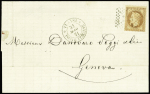 N°31 40c orange obl rect de points 255 + CAD "Tuni
