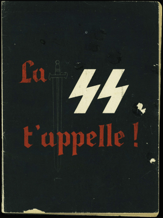 Très rare brochure de 48 pages : "La SS t'appelle 
