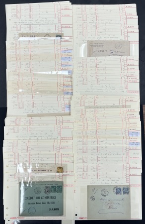 1850-1945 LETTRES DES COLONIES, ensemble en 109 lots