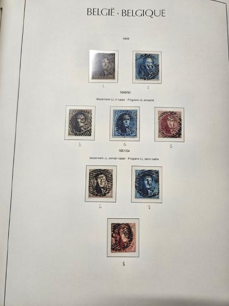 1849-2008, Collection de BELGIQUE en 5 albums Leuchtturm,