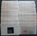 1821-1980, Selection of 291 lot cards from a well-known