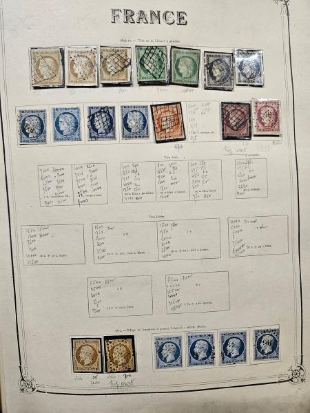 1849-1950env., Collection de France en 2 volumes avec