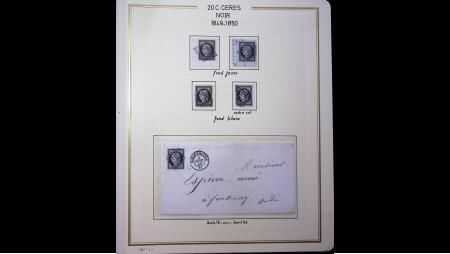 1849-1945, +370 timbres de couleurs avec étoiles chiffrées