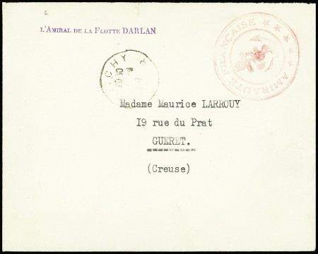 Lettre en franchise avec CAD "Vichy Allier" + gran