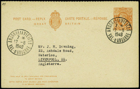 Lettre AFF France n°278B + 279 obl Ajaccio (1935) 