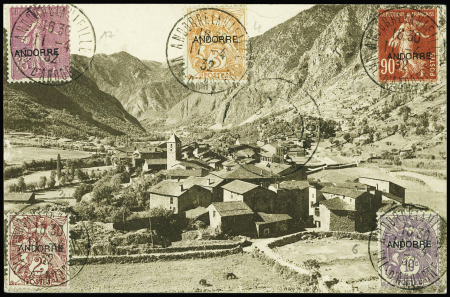 N°3 + 4 + 12 + 17 obl CAD "Andorre la Vieille val 