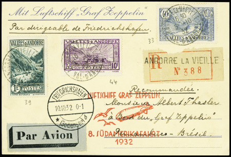 N°33 + 39 + 44 obl CAD "Andorre la Vieille val d'A