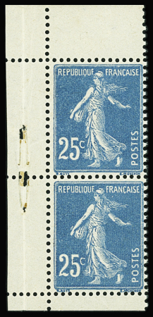 N°140d, variété paire verticale de carnet (type IB
