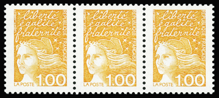 N°3089a, variété sans bande de phosphore tenant à 