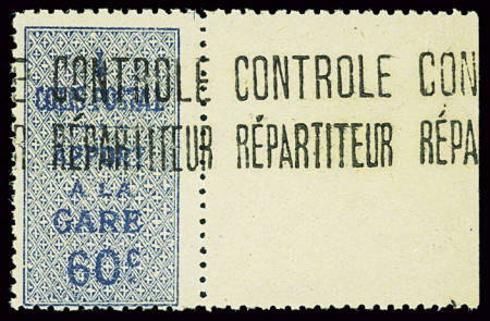 N°7C 60c bleu, bdf, neuf **, TB