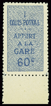  N°7Ca 60c bleu sans surcharge, bdf ,