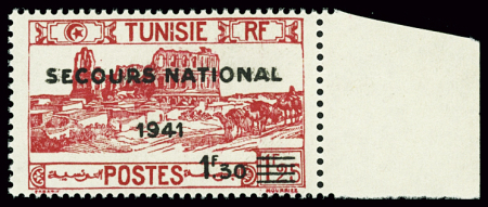 N°228b Non émis surcharge en noir, neuf **, TB