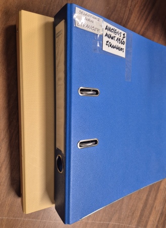 1906-1959, Collection de lettres en deux classeurs,