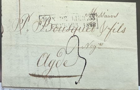 1702-1872, anciens lots de VO sur les marques postales