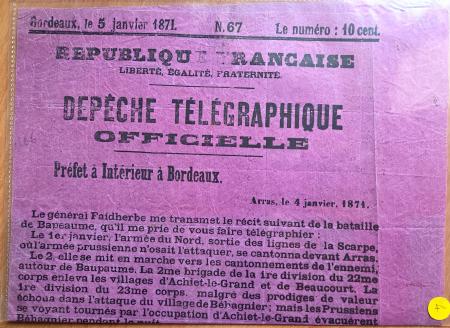 1870-1871, ancien lots de VO sur la guerre de 1870