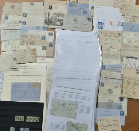 1798-1875, Sympathique lot de lettres dont DEPARTEMENT