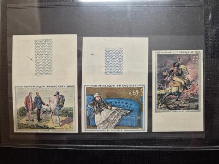 1944-1994 lot sur les non dentelés de France dont de