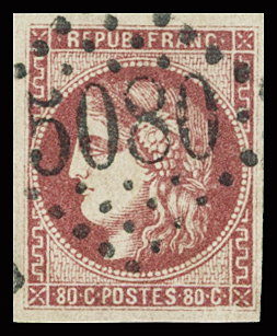 GC 5080 d'Alexandrie (Egypte) sur N°49 80c Bordeaux,