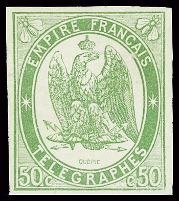 N°2 50c vert, neuf sans gomme, TTB. Signé Calves