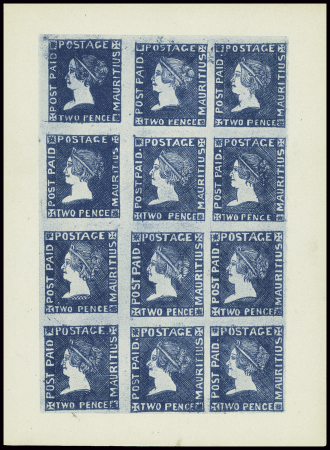 Deux feuilles de 25 du type de 1858 (6p bleu) et 6p