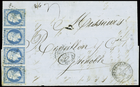 N°14Ah variété POSTFS sur les 4 timbres d'une bande