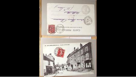 HAUTE-SAONE 1900-1985, env. 400 lettres/CPA avec cachets