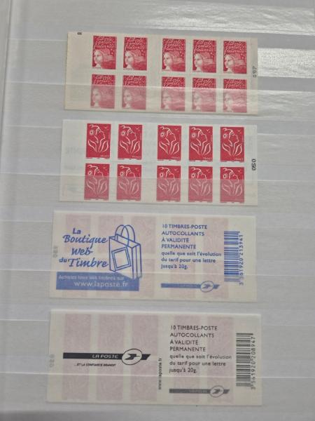 1958-2024, Lot de faciale en classeurs, dont carnets