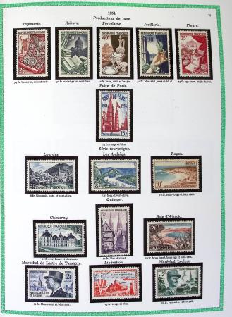 Collection complète de 1940 à 1992  2 albums Yvert