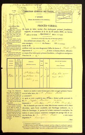 GC 204 de les Aubiers, Deux-Sèvres, sur n°60A sur lettre