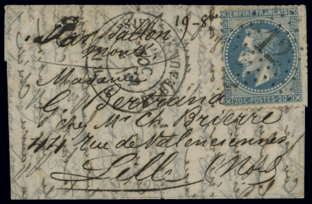 N°29 obl étoile 12 + CAD "Paris Bt Beaumarchais" (