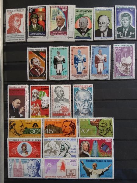 1970-2023, Ensemble étonnant de timbres neufs principalement