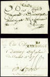 84 CARROUGE sur lettre datée de Genève 1796 pour Lyon,