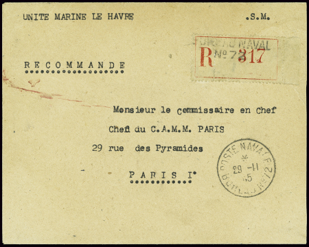 Lettre en franchise recommandée avec CAD "Poste na