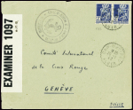Algérie n°182 en paire obl CAD pointillé "CAP Mati