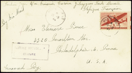 USA PA n°26 non surchargé obl CAD "Poste navale" (