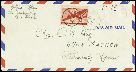 USA PA n°26 avec surcharge ronde "RF" d'Oran obl C