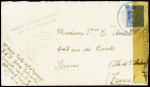 USA n°375 obl grand CAD "US Navy" (1945) sur lettr