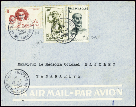 Madagascar n° 302 + 309 + 311 obl CAD "Archipel Ke
